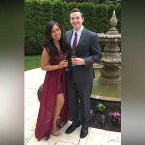 Berry Red Lace Maxi Dress Lulu’s